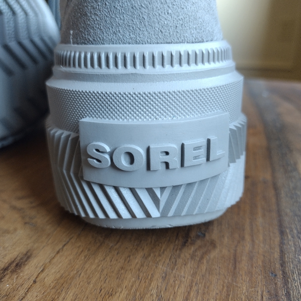 Sorel Gray Ona Ave Suede Waterproof Boots Size 8 - Picture 11 of 11